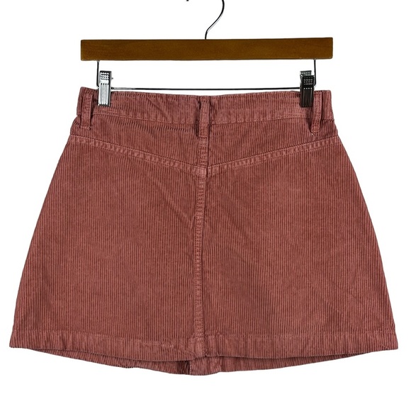 Free People Ray Corduroy Button-up Mini Skirt Size 4 - Picture 2 of 10